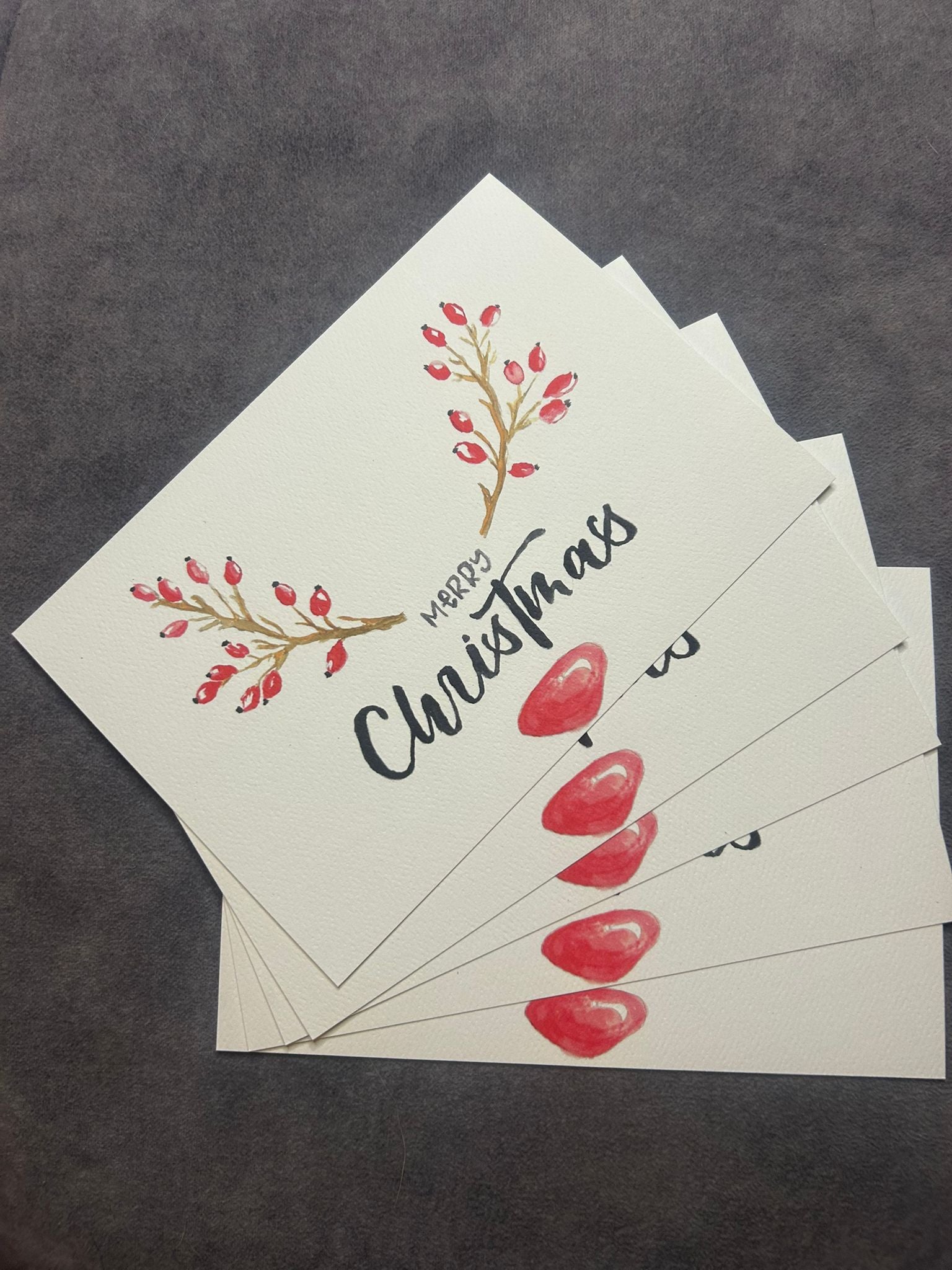 Merry Christmas Hagebutten Elch